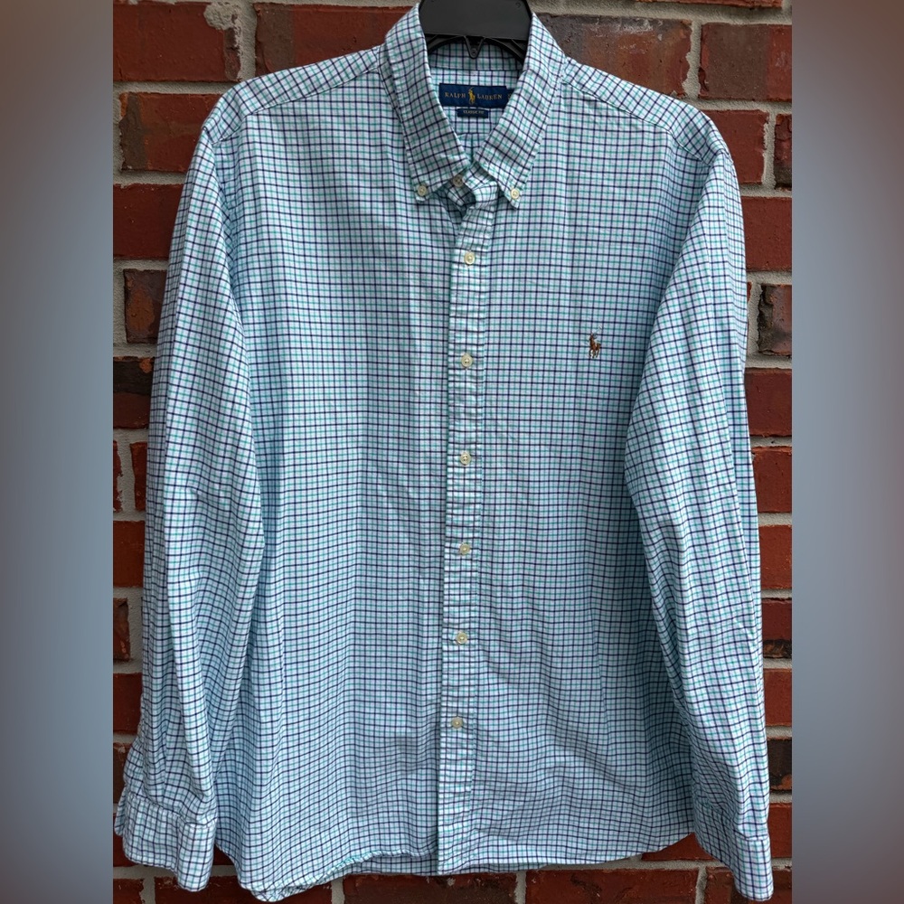 Polo Ralph Lauren Men’s Classic Fit Long Sleeve Button Down 2XL Nude Pony Shirt